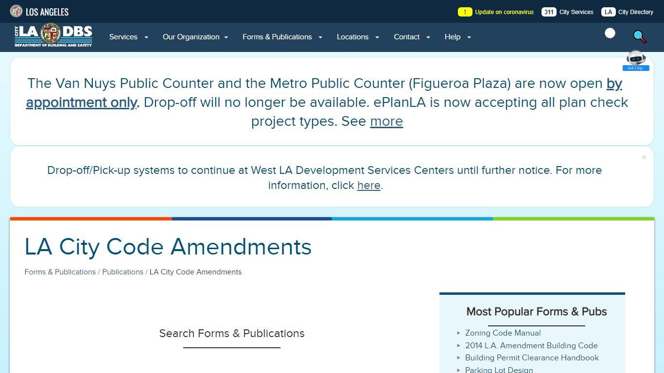 LA City Code Amendments | LADBS